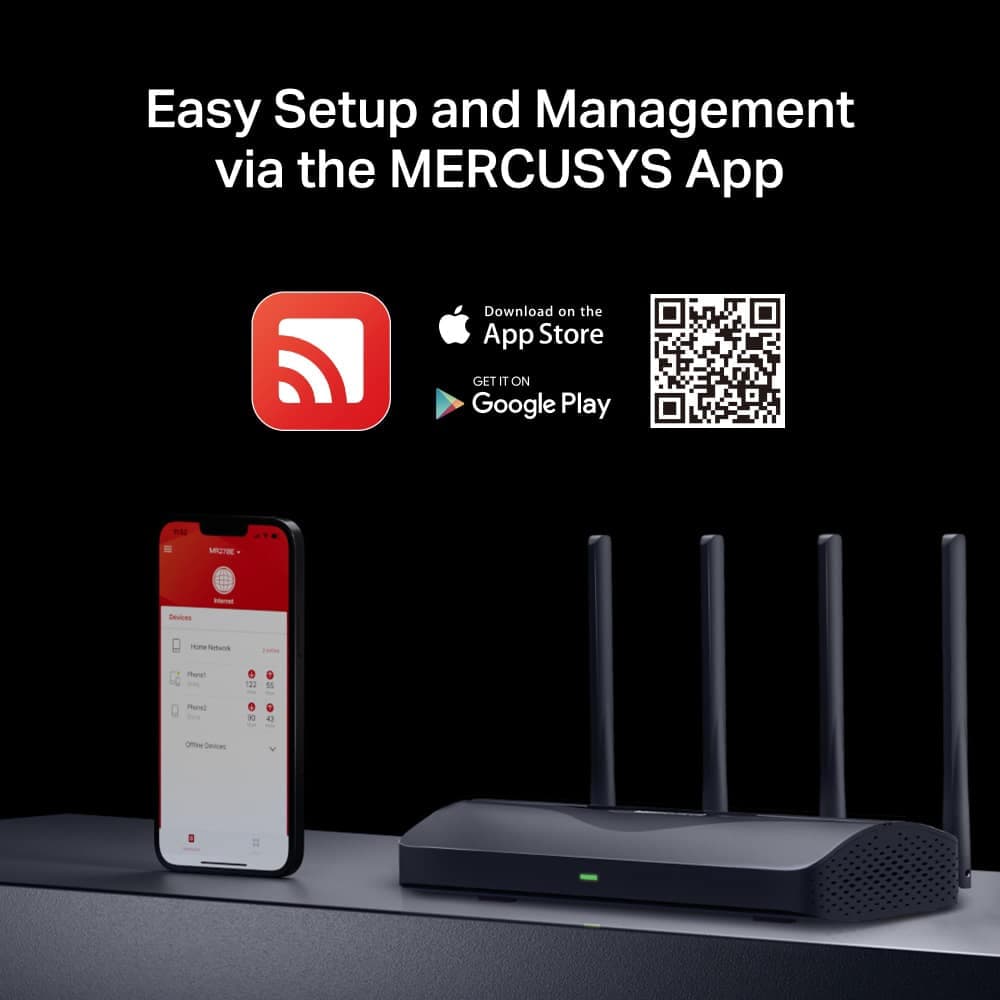 Δρομολογητής MERCUSYS MR27BE, WiFi 7, 3.6Gbps BE3600, EasyMesh, Έκδ. 1.20 9