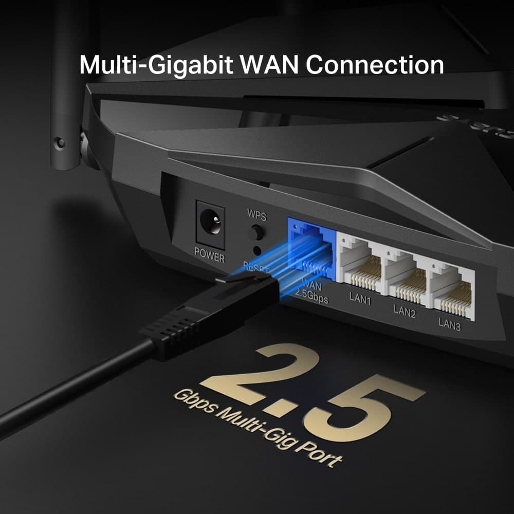 Δρομολογητής MERCUSYS MR85X, Wi-Fi 6, 3Gbps AX3000, Διπλή ζώνη 6