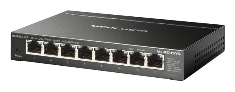 MERCUSYS επιτραπέζιος διακόπτης MS108GS-M2, θύρες 8x 2,5Gbps, UN/1.0