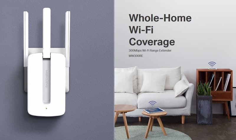 Επέκταση εμβέλειας Wi-Fi MERCUSYS MW300RE, 300Mbps, MIMO, Έκδ. 4 4
