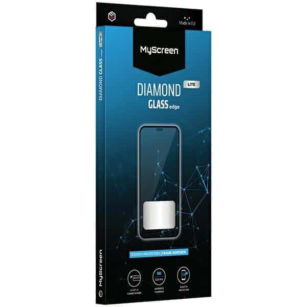 MS Diamond Glass Edge Lite FG Sam S21 FE μαύρη πλήρης κόλλα