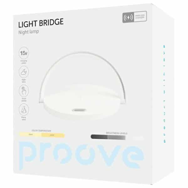 Φωτιστικό κομοδίνου Proove Light Bridge LED 3W με επαγωγική φόρτιση 15W λευκό 4