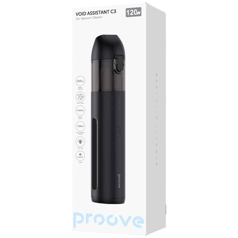 Ηλεκτρική σκούπα αυτοκινήτου Proove Void Assistant C3 μαύρη 7