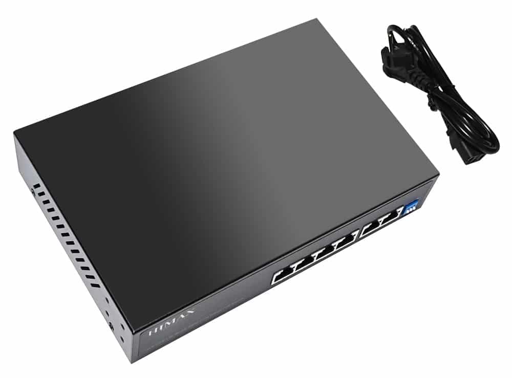 HIMAX PoE switch PS1402E-L, 4x Ethernet PoE & 2x Ethernet θύρες, έως 100Mbps 3