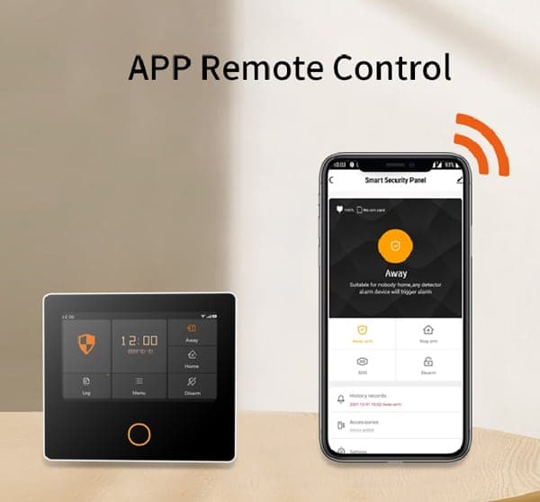 POWERTECH ασύρματο σύστημα συναγερμού PT-1125, αφής, Wi-Fi, 2G, TUYA 8