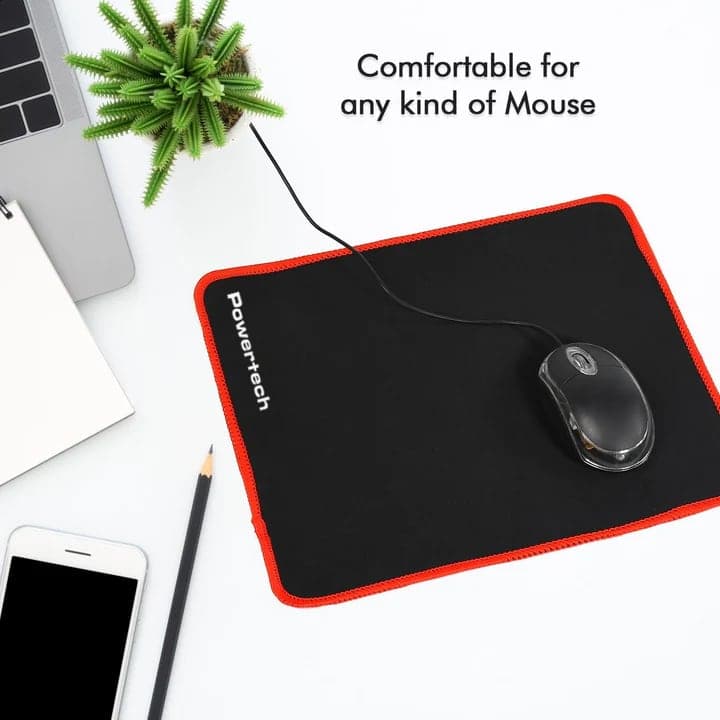 POWERTECH gaming mouse pad PT-1282, 30x25x0.3cm, μαύρο 2