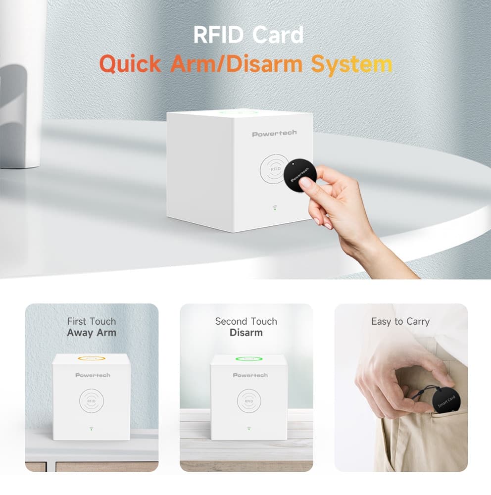POWERTECH smart ασύρματο σύστημα συναγερμού PT-1285, RFID, WiFi, TUYA 8