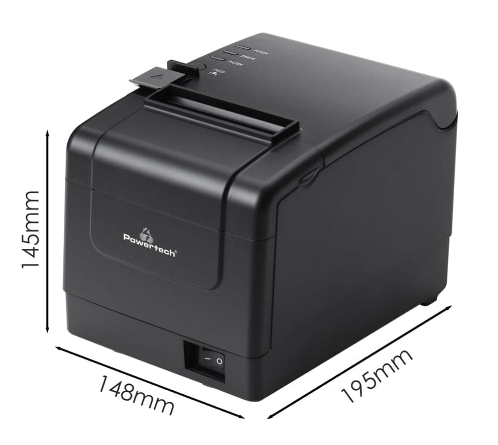 POWERTECH θερμικός εκτυπωτής αποδείξεων PT-1304, USB/LAN, μαύρος 6