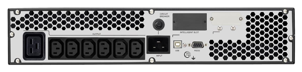 POWERTECH UPS On Line PT-1360 για rack 2U, με οθόνη, 3000VA/2700W, 7x DC output 2