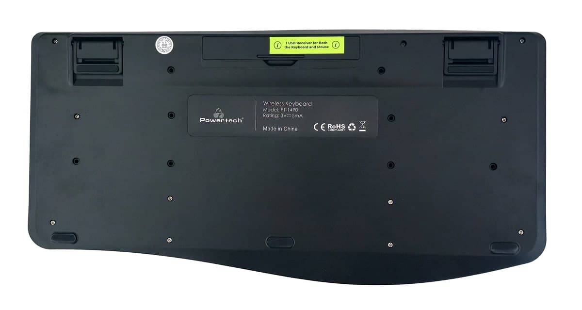 POWERTECH set ποντίκι & πληκτρολόγιο PT-1490, 2.4GHz & Bluetooth, μαύρο 6