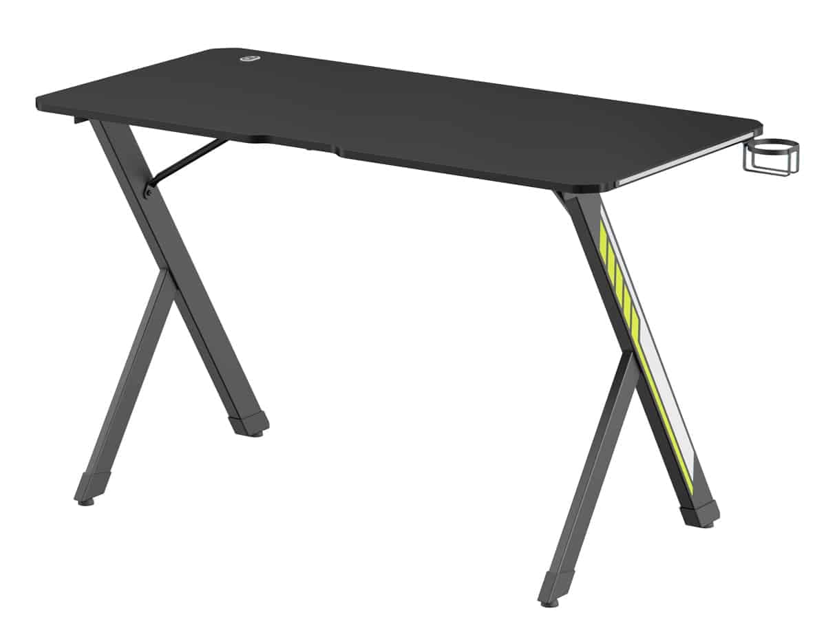 POWERTECH gaming γραφείο PT-1498 με RGB φωτισμό, 120x60x75cm, μαύρο 9
