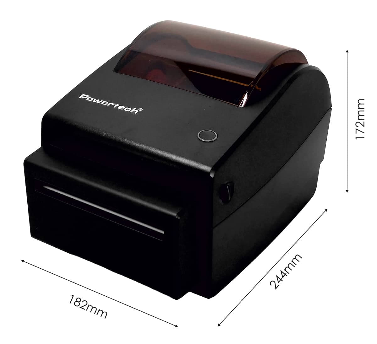 POWERTECH θερμικός εκτυπωτής ετικετών PT-1510, USB/Ethernet/Serial, auto cutter, μαύρος 5