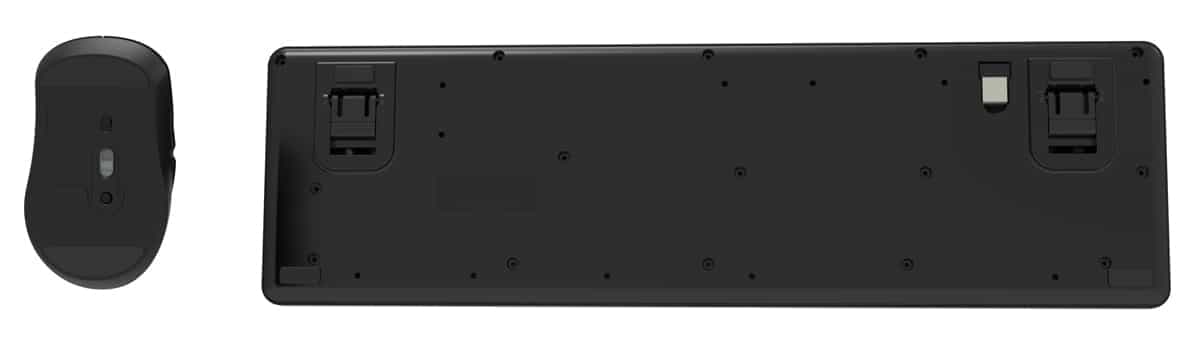 POWERTECH set ασύρματο ποντίκι & πληκτρολόγιο PT-1540, 2.4GHz & Bluetooth, αθόρυβο, μαύρο 2