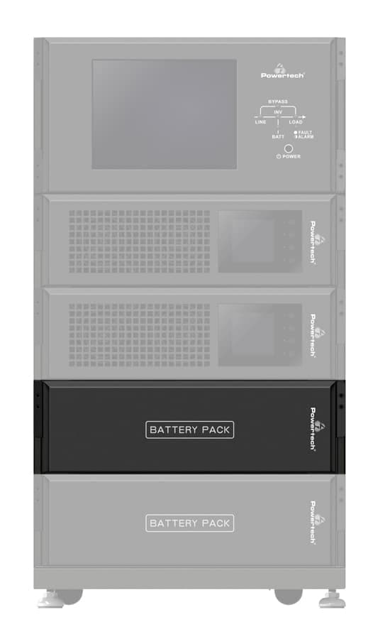 POWERTECH battery pack PT-BP192V, 16 έως 20 μπαταρίες, 7Ah/9Ah/10Ah 2