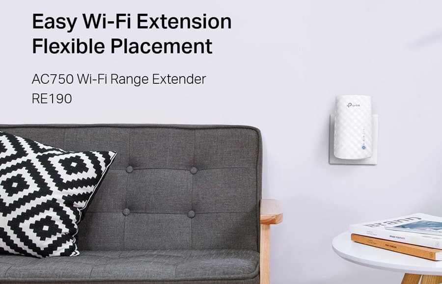Επέκταση εμβέλειας Wi-Fi TP-LINK AC750 RE190, διπλής ζώνης, έκδ. 4.0 8