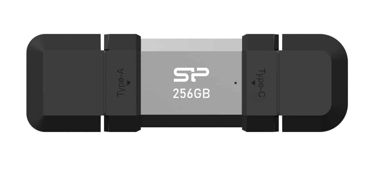 SILICON POWER USB Flash Drive C51, USB/USB-C, 256GB, 200MBps, ασημί 4
