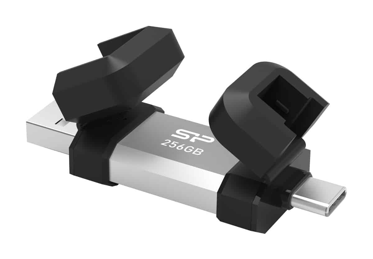 SILICON POWER USB Flash Drive C51, USB/USB-C, 256GB, 200MBps, ασημί 5