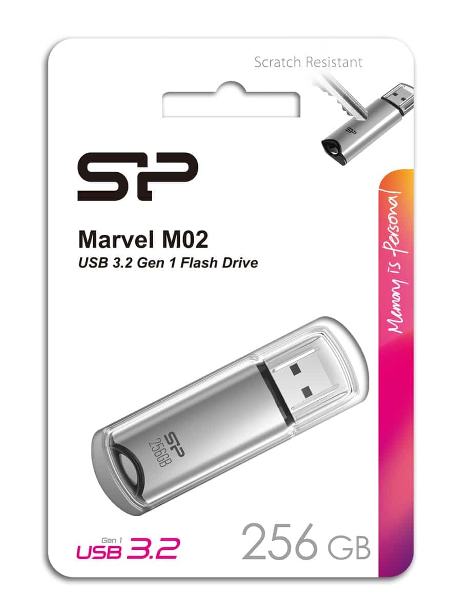 Μονάδα Flash USB SILICON POWER Marvel M02, 256GB, USB 3.2, γκρι 3