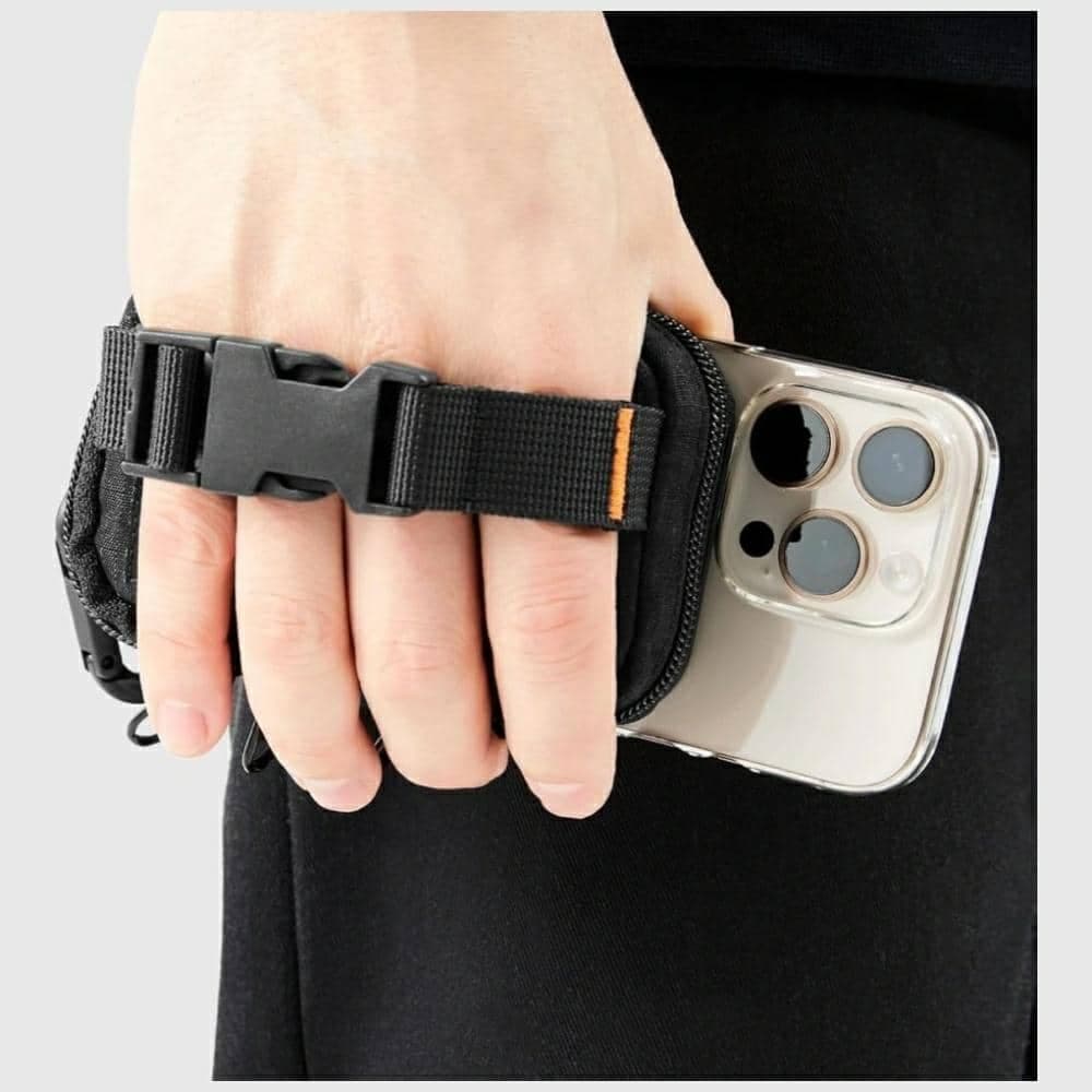 Μαγνητικός οργανωτής τηλεφώνου Spigen Snap Zip MagSafe μαύρος 3