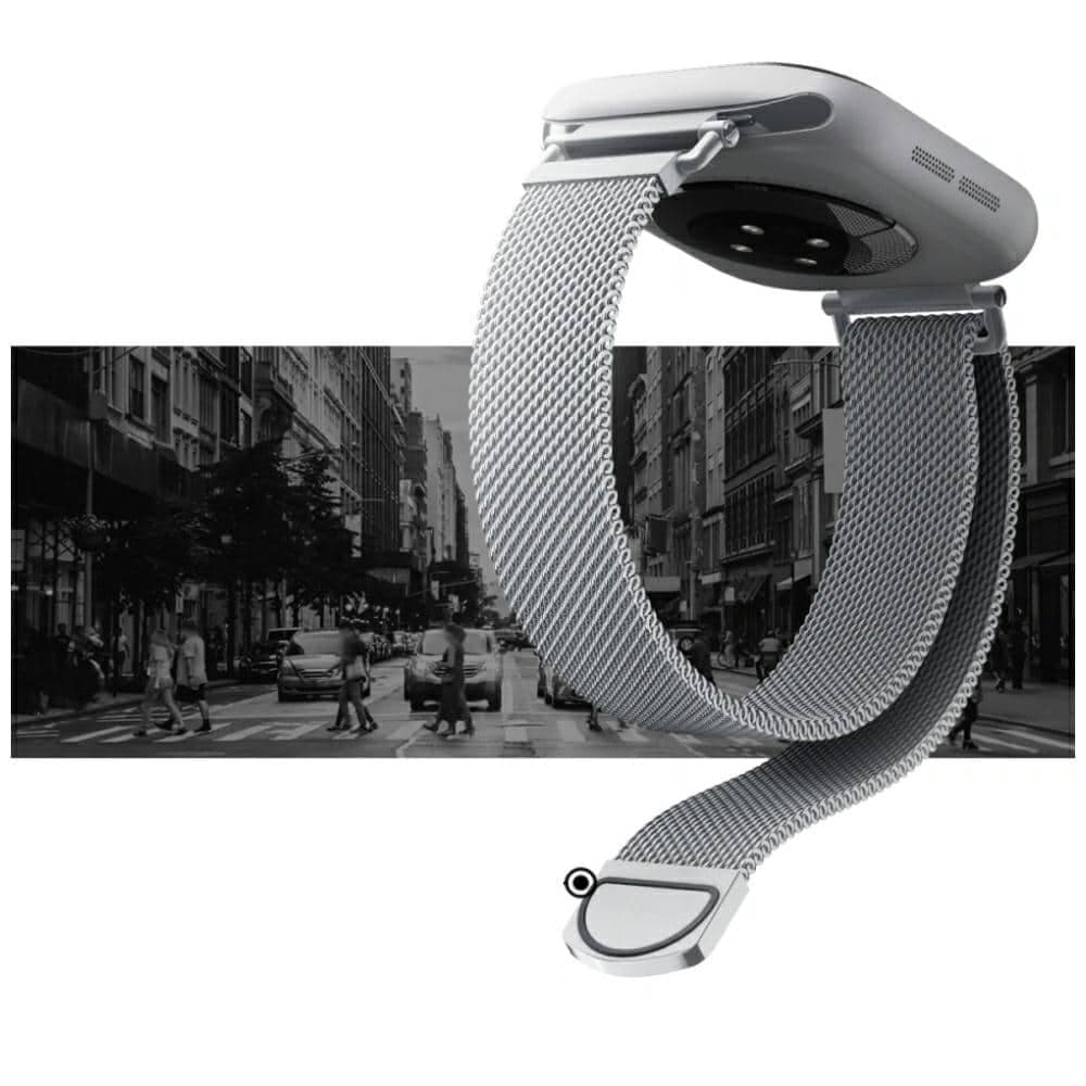Λουράκι Spigen WBM4 για Apple Watch 8/9/10/11/SE (40/41/42mm) ασημί 5