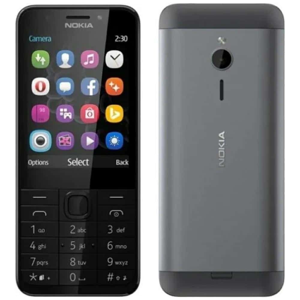 Τηλέφωνο Nokia 230 TA-1609 DS, μαύρο (αγγλικό μενού) 1
