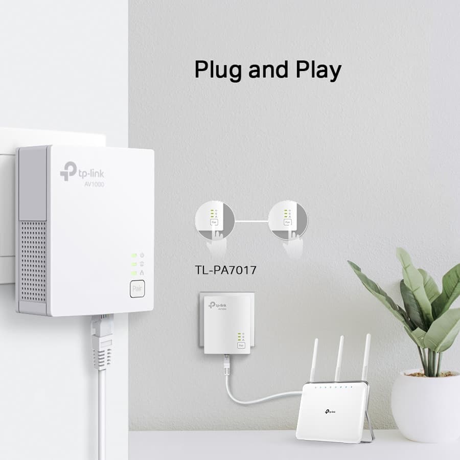 Κιτ εκκίνησης TP-LINK Powerline TL-PA7017, AV1000 Gigabit, Έκδ. 4.0 6