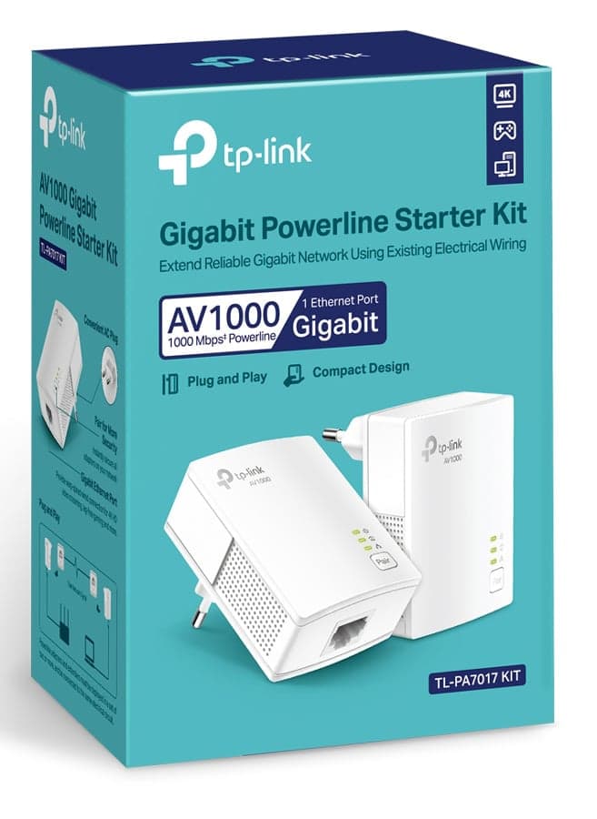 Κιτ εκκίνησης TP-LINK Powerline TL-PA7017, AV1000 Gigabit, Έκδ. 4.0 8