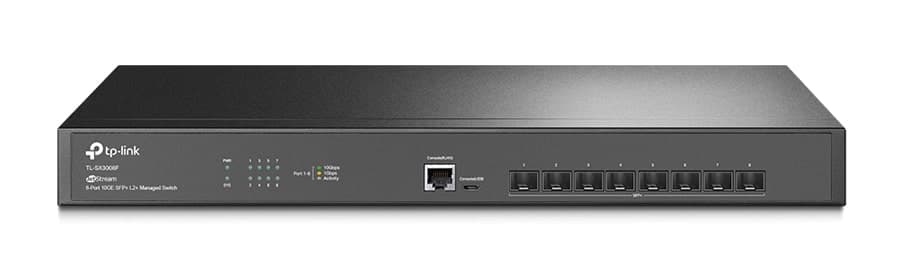 Διαχειριζόμενος διακόπτης TP-LINK L2+ TL-SX3008F, 8 θύρες 10Gbps SFP+, Έκδ. 1.0