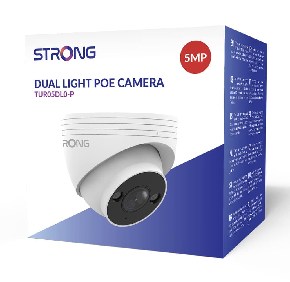 STRONG IP κάμερα TUR05DL0-P με μικρόφωνο, 5MP, 2.8mm, PoE 5