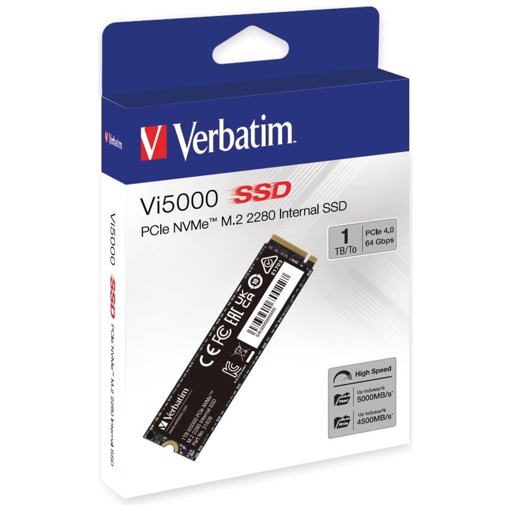 Εσωτερικός δίσκος Verbatim Vi5000 PCIe NVMe™ M.2 SSD 1TB 31826 4