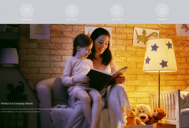 YEELIGHT Smart λάμπα LED YLDP15YL, Wi-Fi, 8.5W, E27, 800lm, 2700K 2