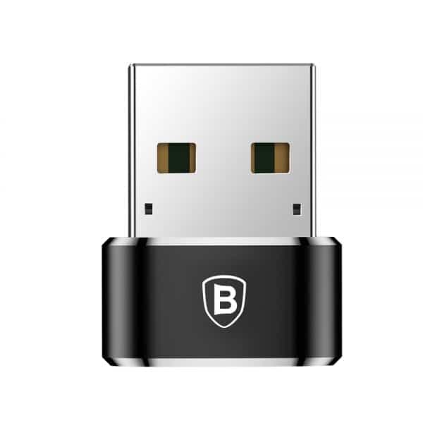 Προσαρμογέας USB-C σε USB-A Baseus, Μαύρος CAAOTG-01