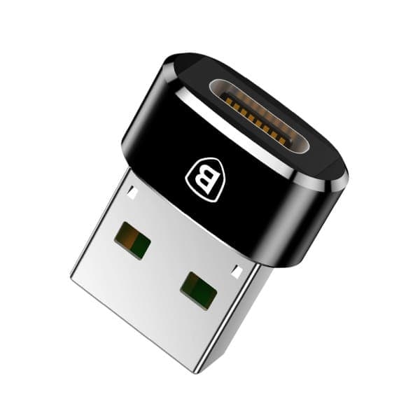 Προσαρμογέας USB-C σε USB-A Baseus, Μαύρος CAAOTG-01 2