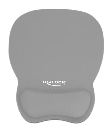 DELOCK Mousepad 12698 με στήριγμα καρπού, 245x206 mm, γκρι 2
