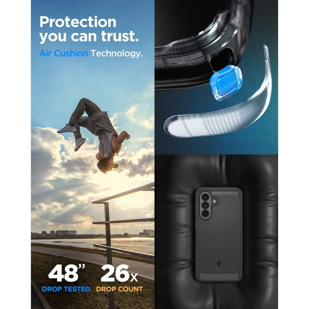 Spigen RUGGED ARMOR - θήκη για Samsung Galaxy A37 - Μαύρο 15