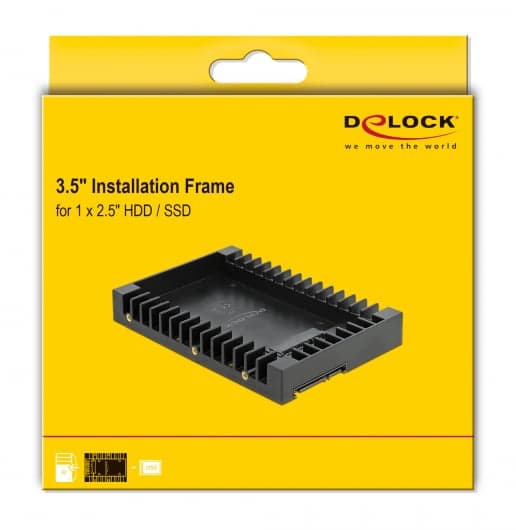 DELOCK tray 3.5" για 2.5" HDD/SSD 18364, 6Gbps, μαύρο 5