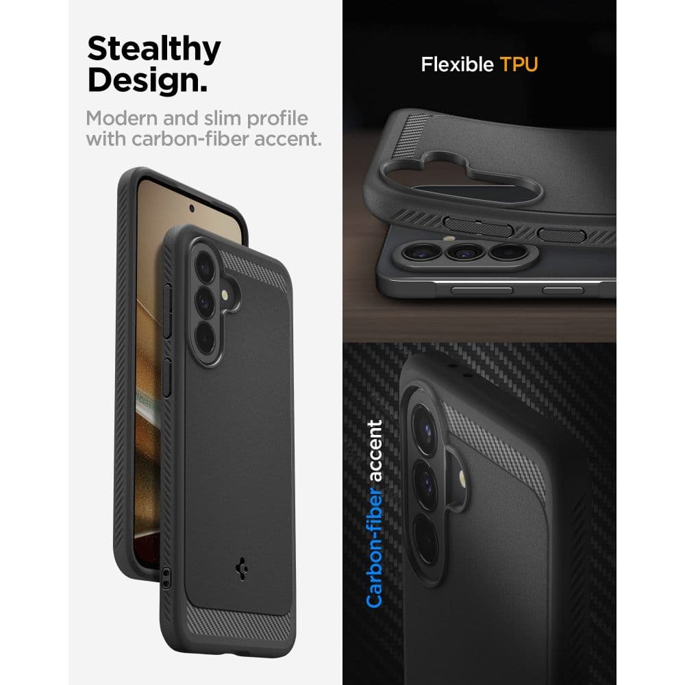 Spigen RUGGED ARMOR - θήκη για Samsung Galaxy A37 - Μαύρο 19