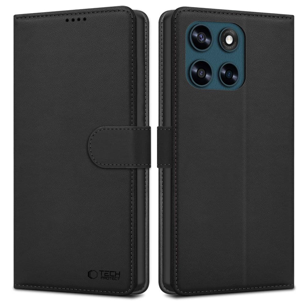 TECH-PROTECT WALLET - θήκη για Motorola Moto G57 Power / G67 - Μαύρο