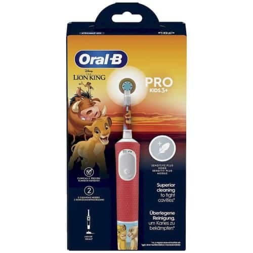 Ηλεκτρική οδοντόβουρτσα Oral-B Vitality Pro 103 Kids Lion King Edition, Κόκκινη EU