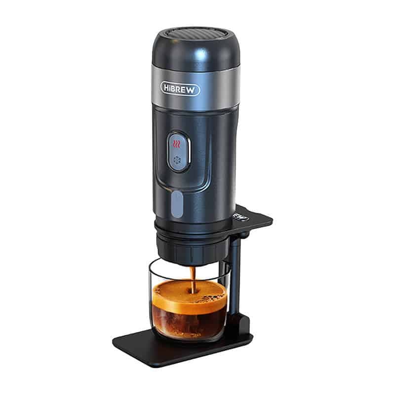 HiBREW Φορητή Καφετιέρα H4A 3-σε-1 για Αλεσμένο Καφέ & Κάψουλες με Θήκη 80W (Μαύρο) 2