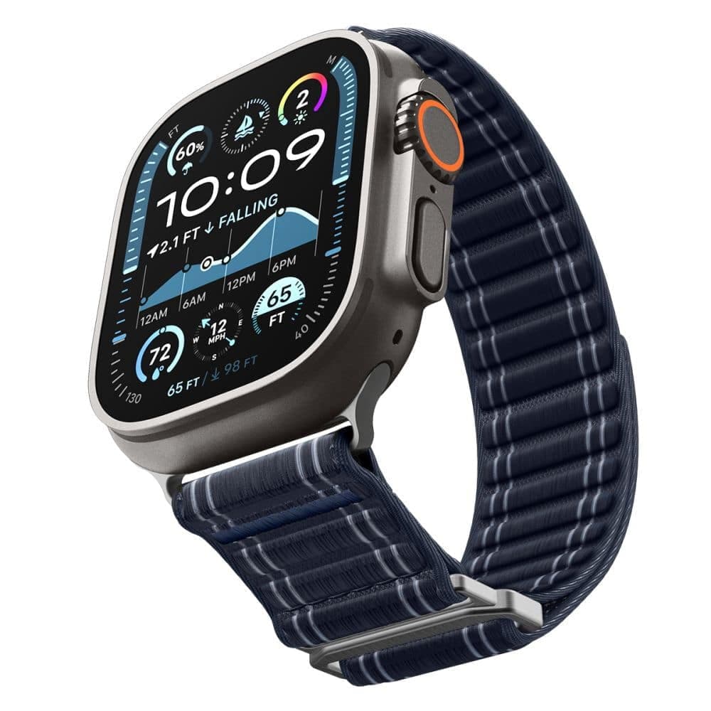 Spigen Wbf0 Λουράκι Για Apple Watch 8/9/10/11/se/ultra (44/45/46/49mm) Ναυτικό Μπλε 5