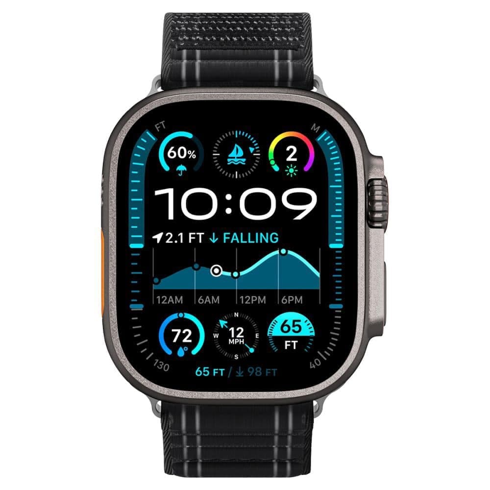 Spigen Wbf0 Λουράκι Για Apple Watch 8/9/10/11/se/ultra (44/45/46/49mm) Μαύρο 6