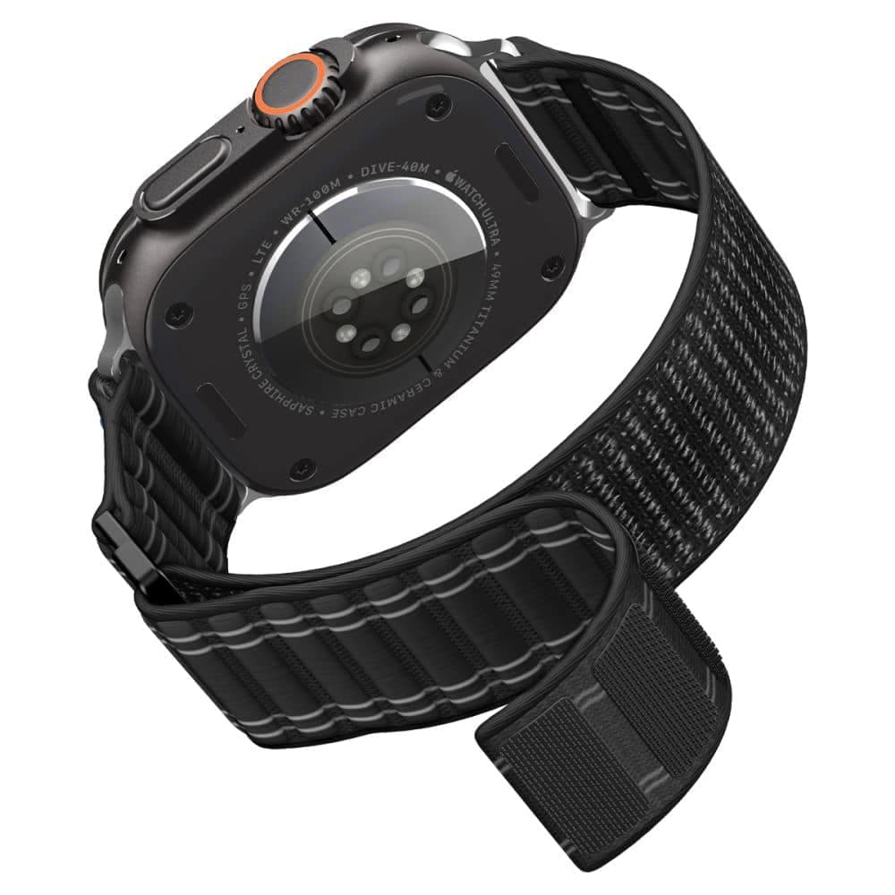 Spigen Wbf0 Λουράκι Για Apple Watch 8/9/10/11/se/ultra (44/45/46/49mm) Μαύρο 7