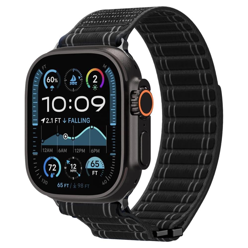 Spigen Wbf0 Λουράκι Για Apple Watch 8/9/10/11/se/ultra (44/45/46/49mm) Μαύρο 5