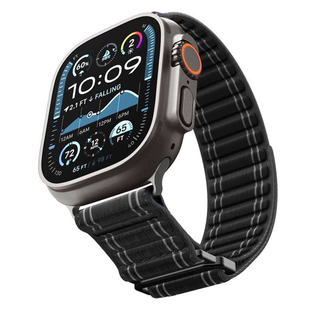 Spigen Wbf0 Λουράκι Για Apple Watch 8/9/10/11/se/ultra (44/45/46/49mm) Μαύρο 3