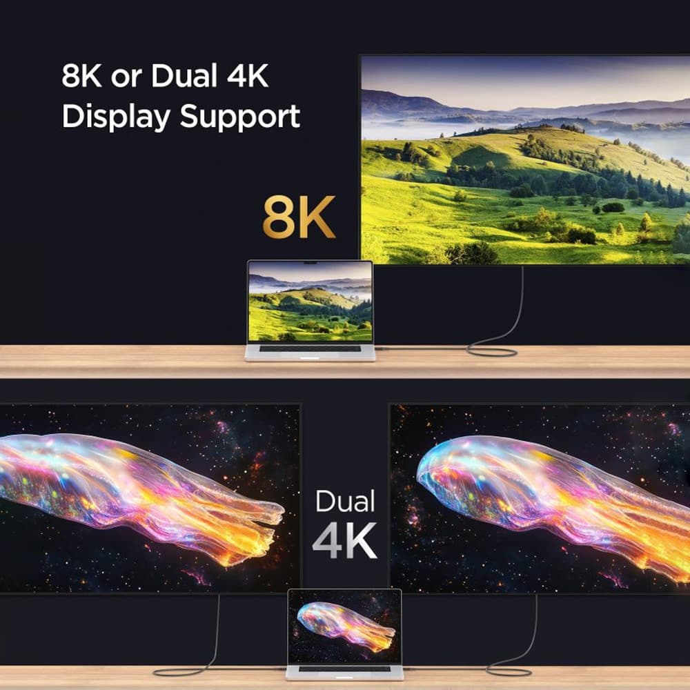 Καλώδιο USB-C Spigen EB24015CC Essential 240W 1.5m Μαύρο 6