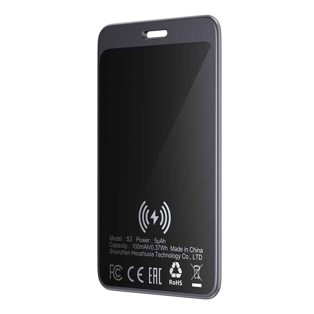 Acefast - Έξυπνο Finder Card Tracker (S3) - Συμβατότητα με iOS, Bluetooth, IP68, Εξαιρετικά λεπτό, Μπαταρία 3 μηνών - Μεταλλικό γκρι 2