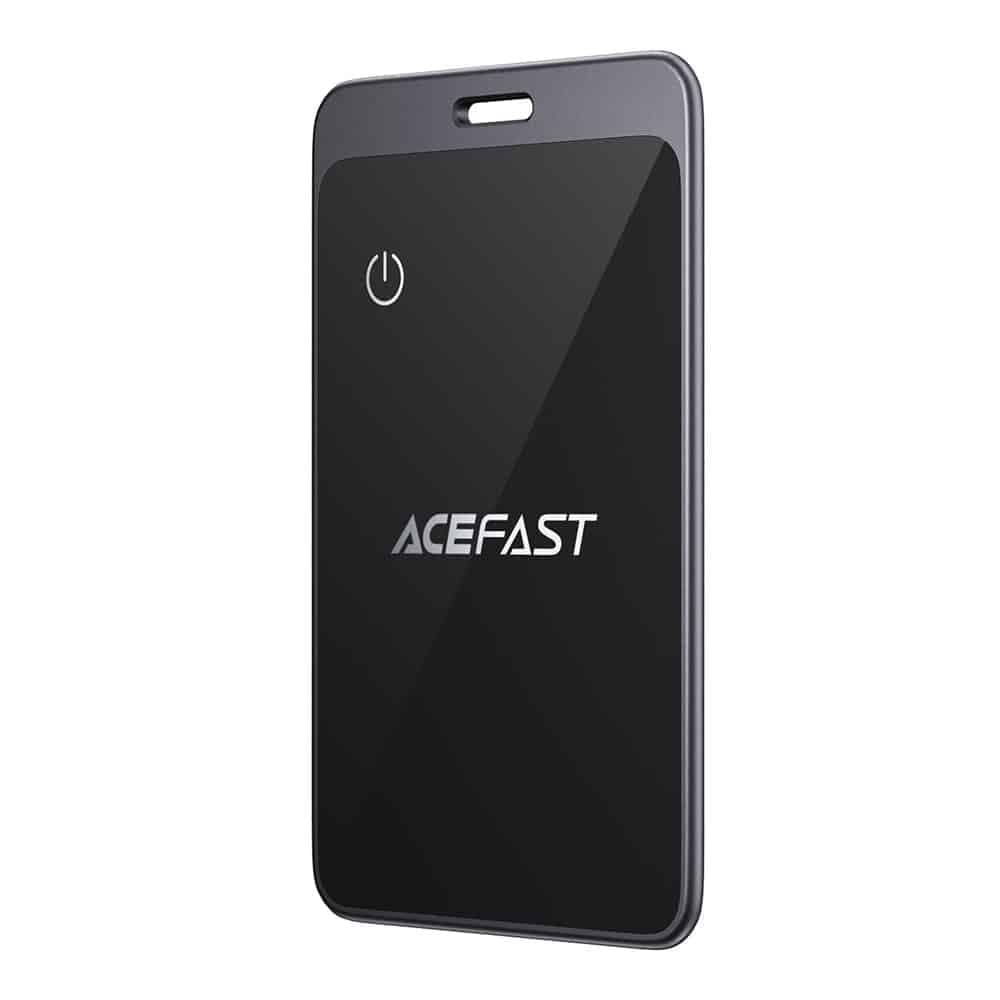 Acefast - Έξυπνο Finder Card Tracker (S3) - Συμβατότητα με iOS, Bluetooth, IP68, Εξαιρετικά λεπτό, Μπαταρία 3 μηνών - Μεταλλικό γκρι