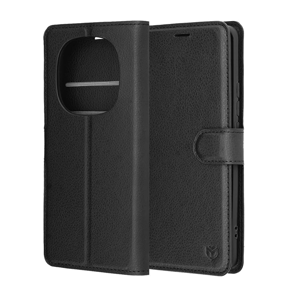 Techsuit Leather Folio - θήκη για Xiaomi Redmi Note 15 / 5G 4G Poco M8 - Μαύρο 6