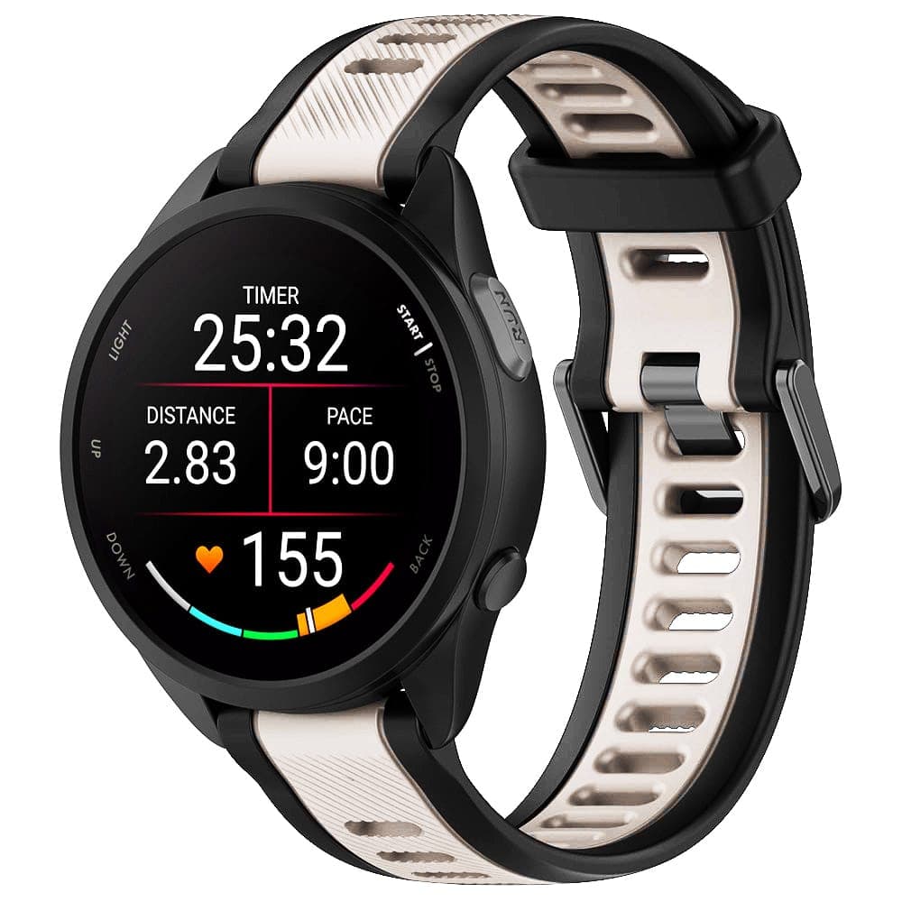 Techsuit - Λουράκι ρολογιού 20mm (W053) - Samsung Galaxy Watch 4/5/Active 2, Huawei Watch GT 3 (42mm)/GT 3 Pro (43mm) - Μπεζ 4